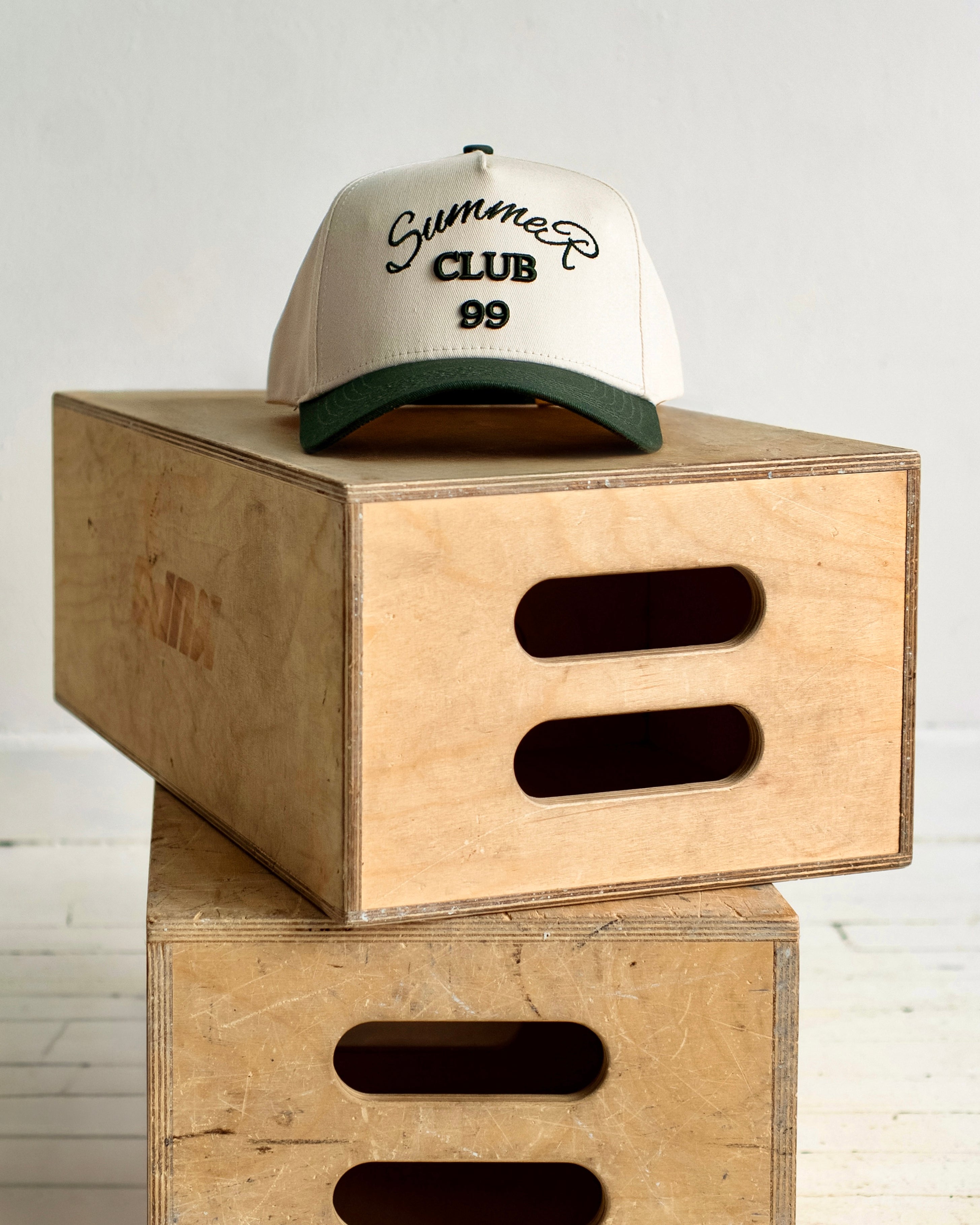 The 99 | Cream & Green - Pocket Hat available now